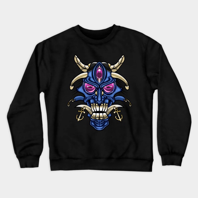 The Blue Death Crewneck Sweatshirt by gothicnightmarepws